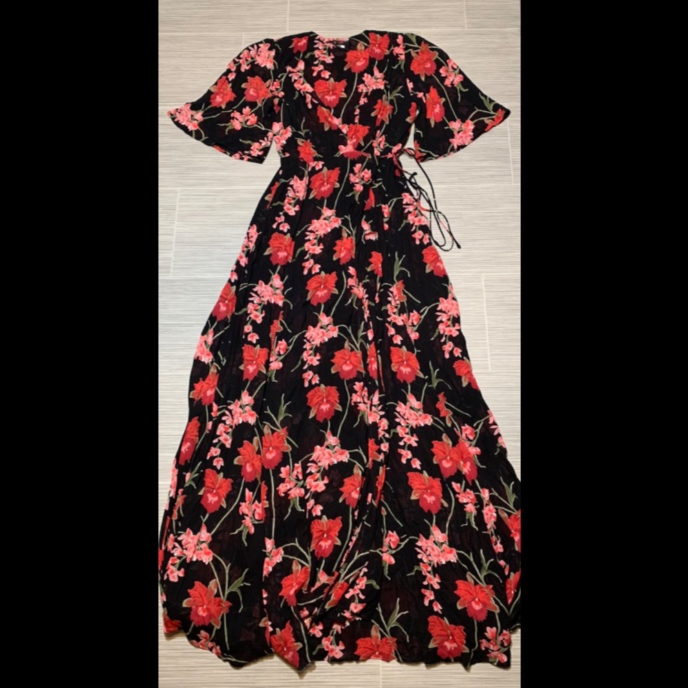 Reformation Winslow hibiscus maxi dress